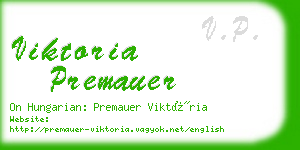 viktoria premauer business card